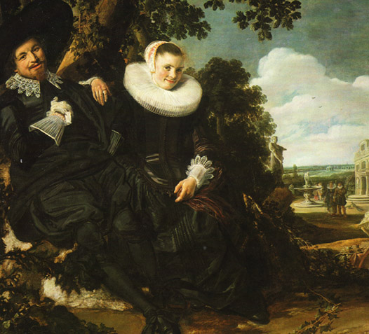 Isaak Abrahamsz Massa And Beatrix van der Lean by Franz Hals